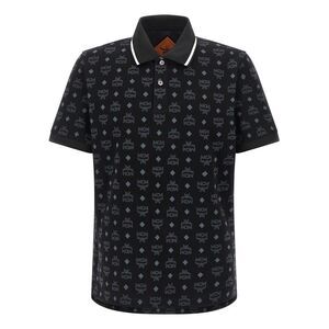 MCM Black Cotton Polo Men's Shirt